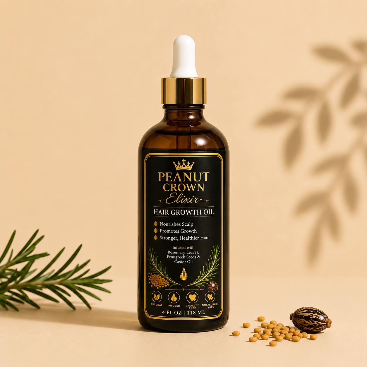 Peanut Crown Elixir Hair Growth Oil