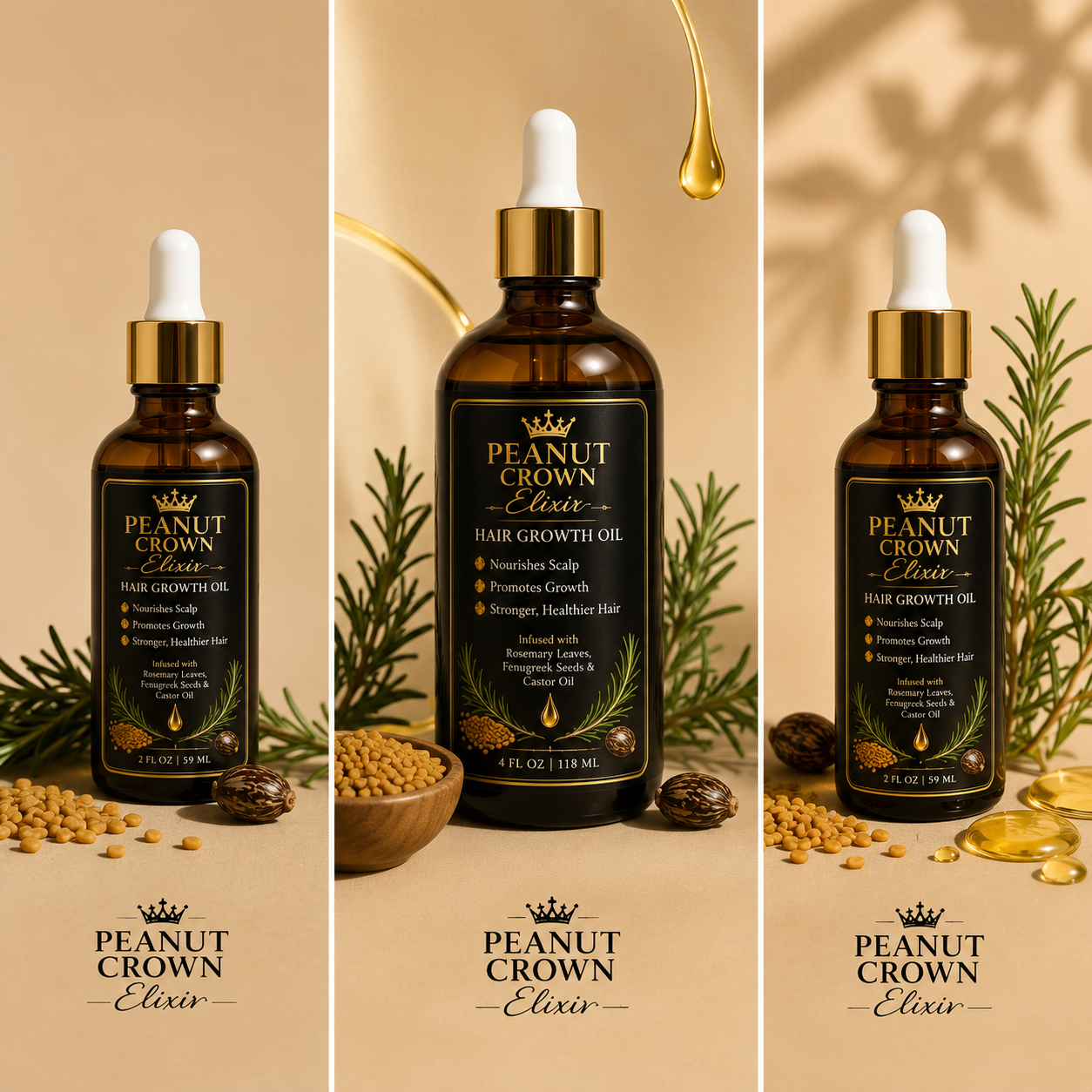 Peanut Crown Elixir Hair Growth Oil
