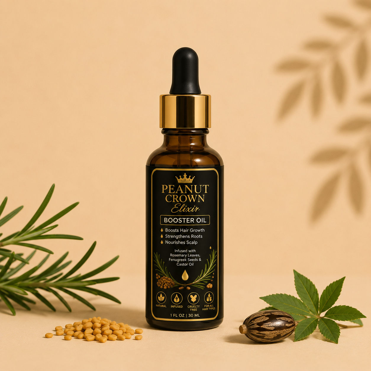 Peanut Crown Elixir Booster Oil