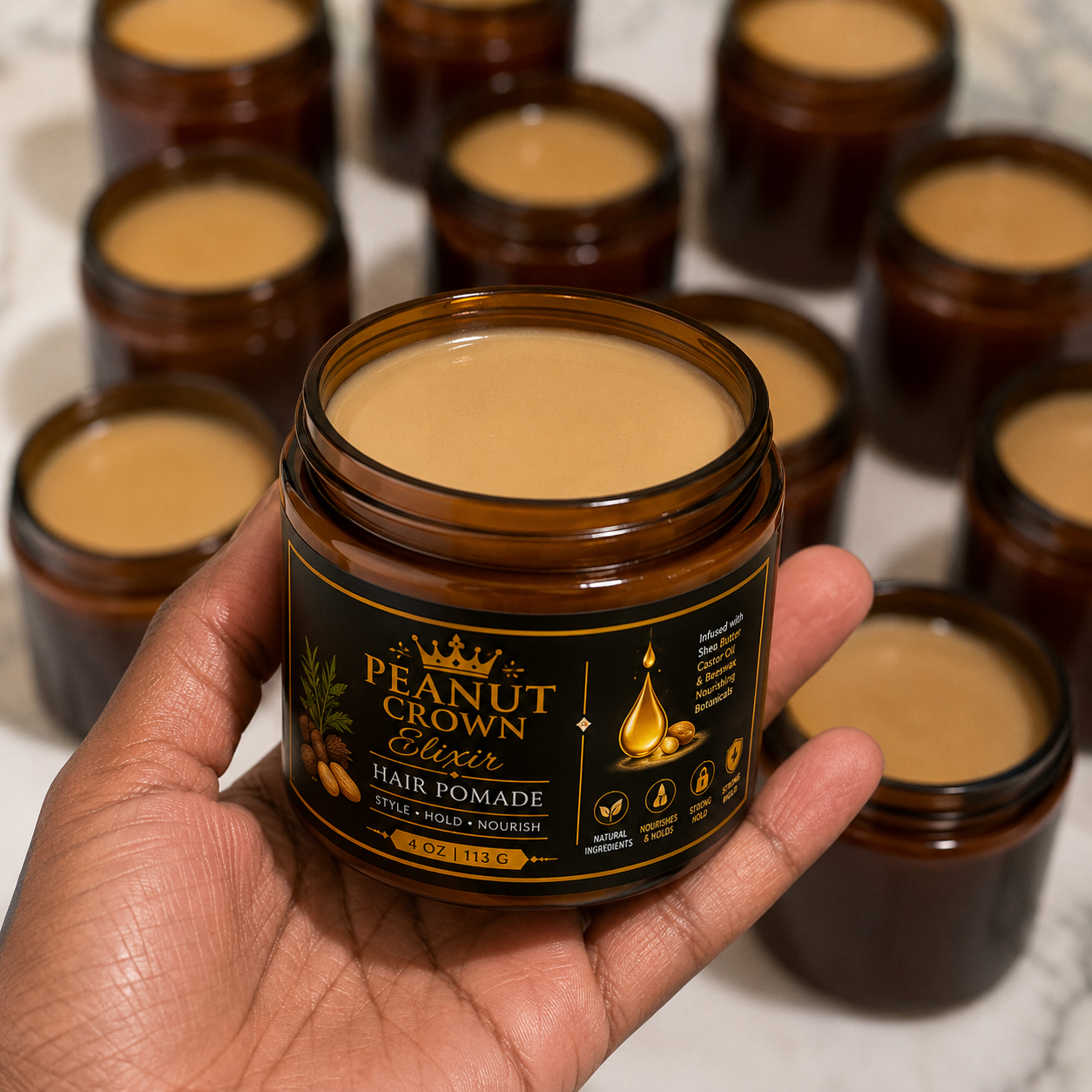 Peanut Crown Elixir Hair Pomade