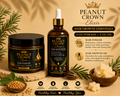 Peanut Crown Elixir Hair Growth Essentials- 4 oz Pomade + 4 oz Hair Growth Oil