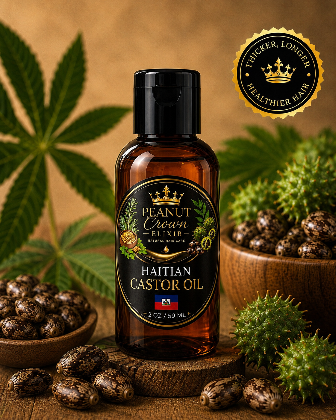 Peanut Crown Elixir Haitian🇭🇹Castor Oil