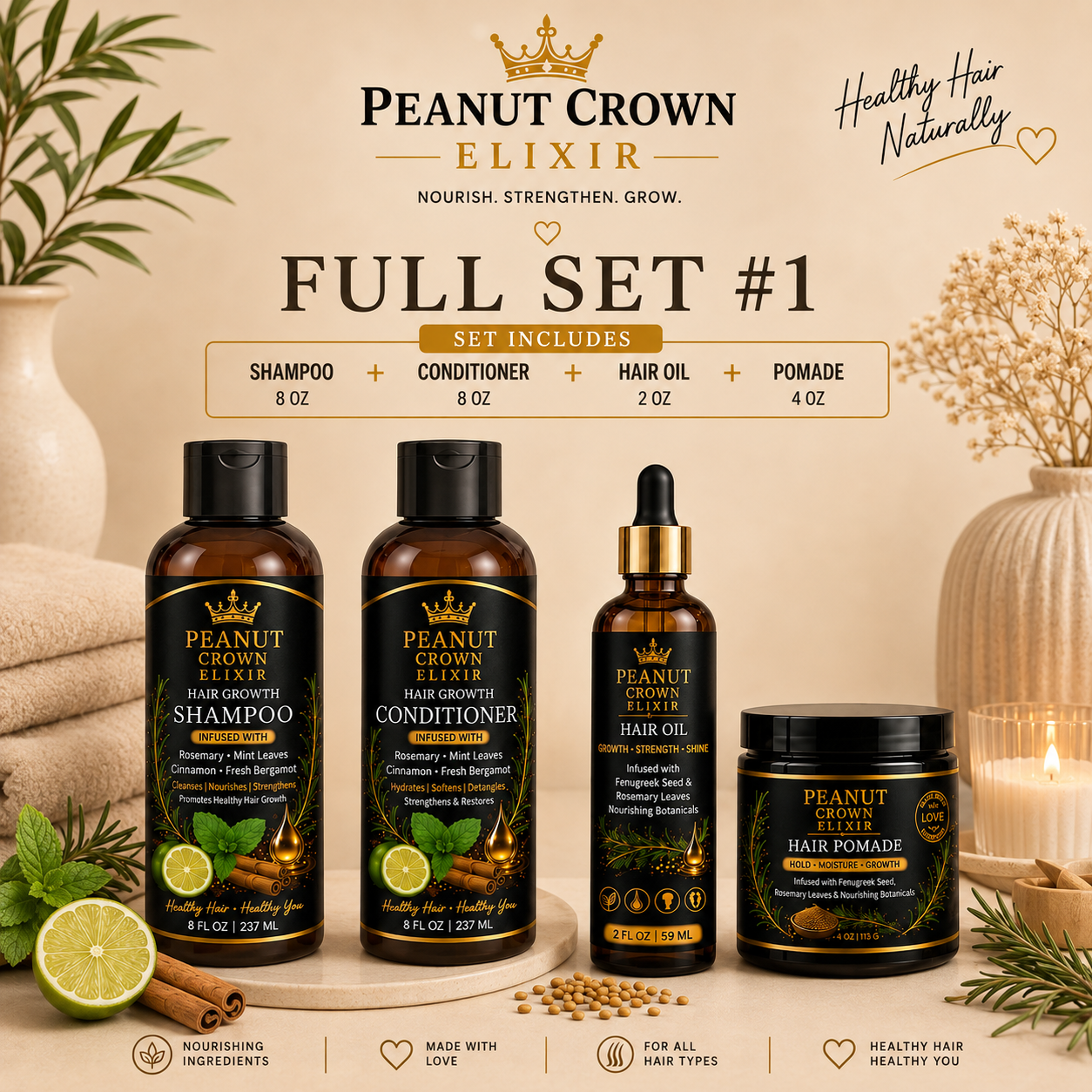 Full sets-Complete Hair Care Bundles