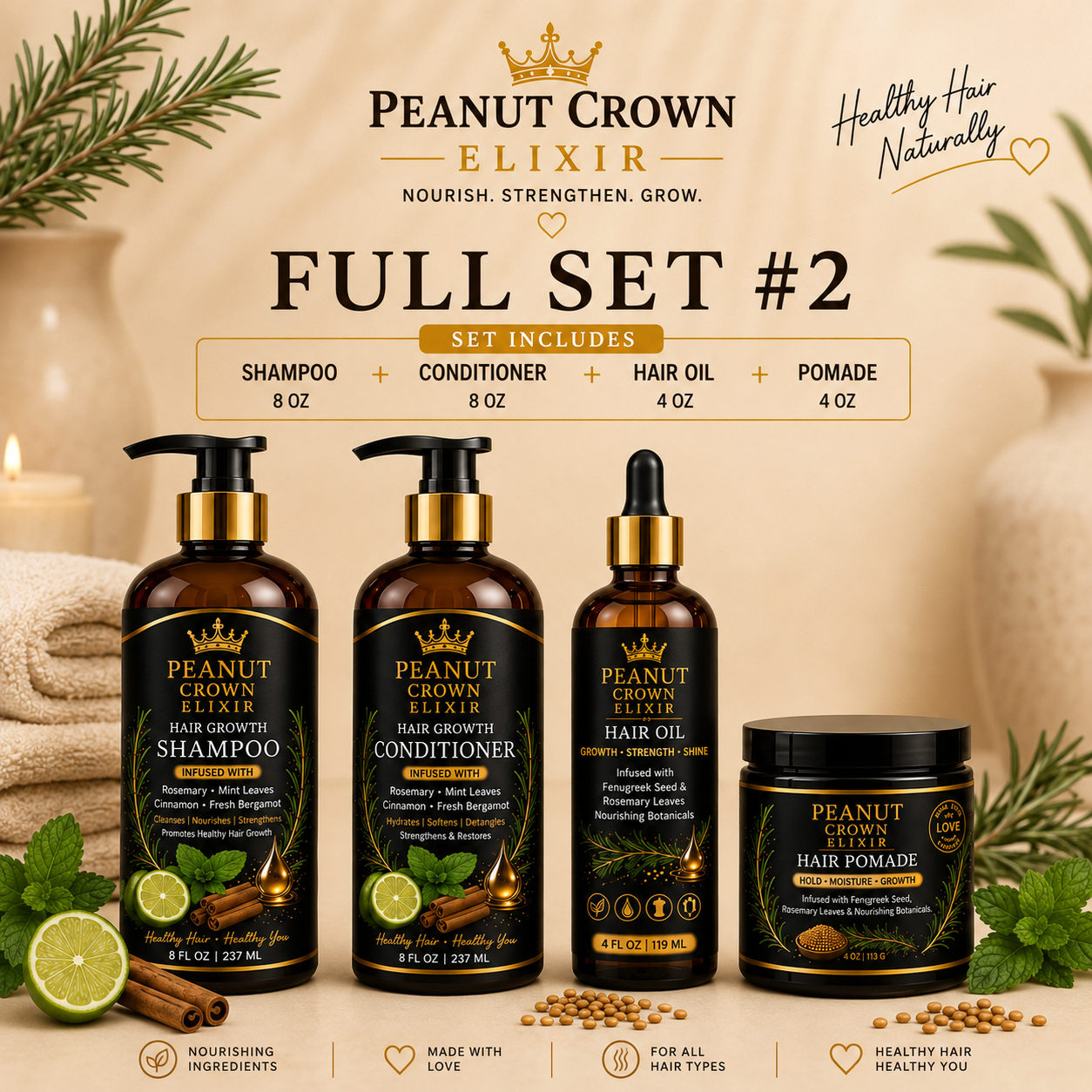 Full sets-Complete Hair Care Bundles